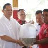 Ketua Komisi IV DPR RI Sudin dan KKP Tebar 250 Ribu Benih Ikan di Embung Way Dewi Kecamatan Natar
