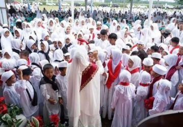 Ribuan Anak Usia Dini di Kecamatan Tanjung Bintang Ikuti Simulasi Manasik Haji