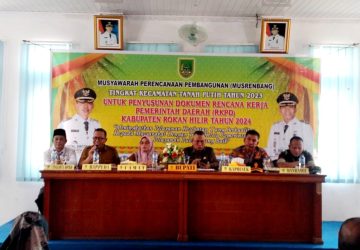Asisten III Pemkab Rohil Buka Musrenbang di Kecamatan Tanah Putih