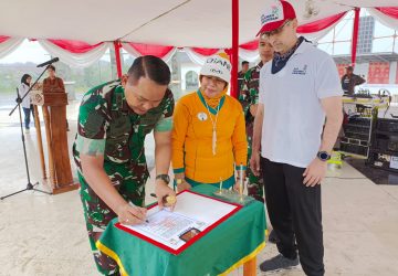 Hari Bersih Indonesia (HBI) Yonif 141/AYJP Gelar Bersih Sampah di Tanjung Enim