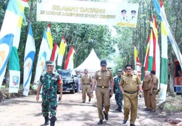 Sekda Thamrin Hadiri Peninjauan Lokasi Pembangunan Gedung Sport Center di Kec. Jati Agung Lamsel
