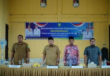 Pemerintah Kecamatan Koto Gasip Gelar Musrenbang RKPD untuk Tahun 2024