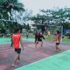 Satgas Pamtas Yonif 132/BS bersama Pemuda Kp.Mosso Gelar Pertandingan Voli Persahabatan