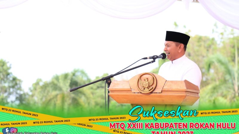 MTQ ke XXIII Tahun 2023,Ribuan Masyarakat Hadiri Tabligh Akbar Isra’ dan Mi’raj Dalam Rangka Pembukaan MTQ Tingkat Kab Rohul
