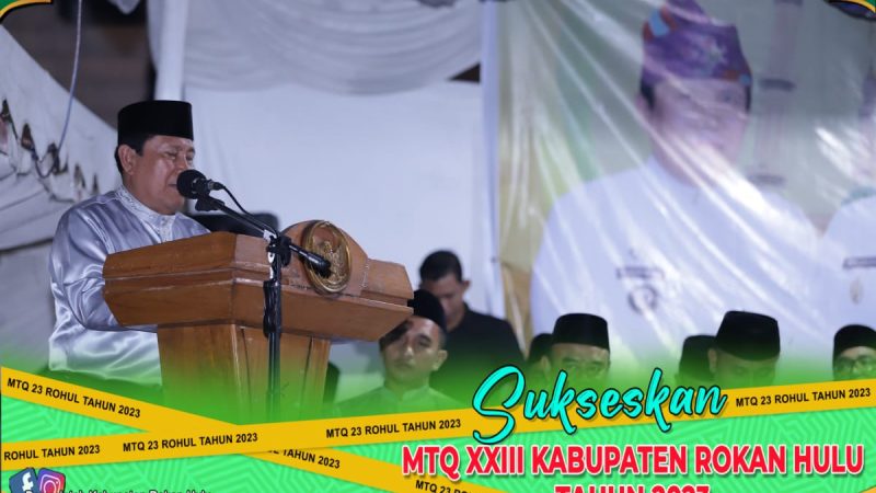 Bupati H. Sukiman Harap Melalui Lomba Seni Membaca Alquran Hasilkan Qori Berkualitas