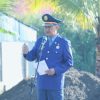 Wabul Inhil H.Syamsuddin Uti Pimpinan Apel HUT 104 Damkar
