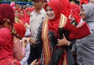 Ketua TP PKK Lamsel Hadiri Penilaian Lomba Desa di Kecamatan Natar