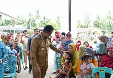 Wabup Rohil Hadiri Launching Crash Program Polio di Kepenghuluan Labuhan Tangga Besar