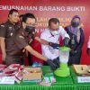 Kejari Lahat Pemusnahan Barang Bukti Obat Terlarang Tahun 2022 – 2023