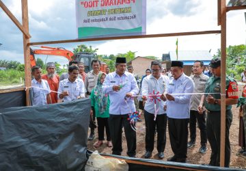 Dukung Siak Hijau, Pemerintah Kampung Tumang Bangun Bank Sampah