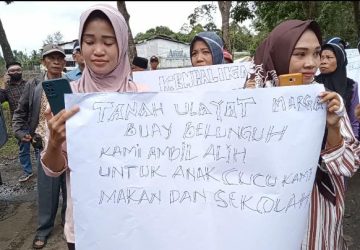 Adat Marga Buay Belunguh Gelar Aksi di PT. TI Tanggamus Tuntut Hak Kembali ke Masyarakat