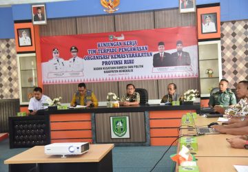 Bakesbangpol Bengkalis Terima Kunjungan Kerja Tim Terpadu Pengawasan Organisasi Kemasyarakatan Provinsi Riau