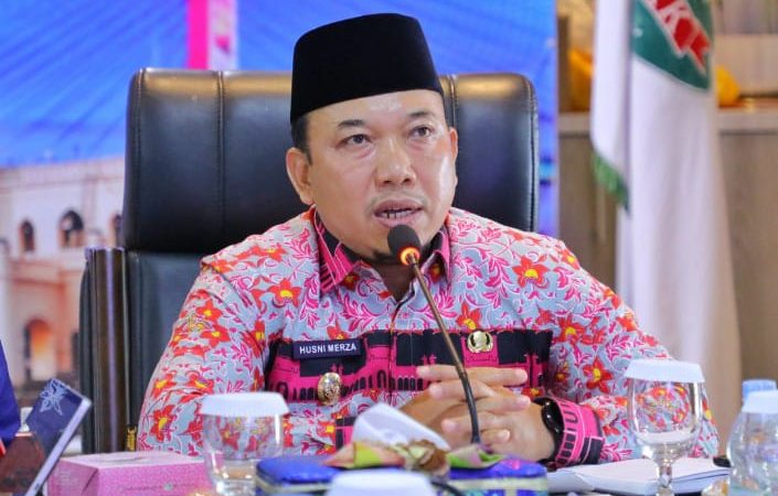 Rakor Bersama Menko PMK Wabup Husni Paparkan Data Miskin Ekstrem dan Stunting