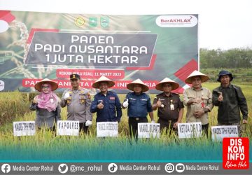 Panen Raya Nusantara 1 Juta Ha, Asisten 2 : Jadikan Rohul Daerah Penghasil Komoditi Beras Terbesar di Riau