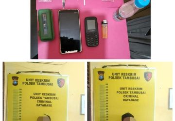 Dua Pria Diciduk Personil Polsek Tambusai Dalam Kasus Sabu Dengan Barang Bukti Sekitar 1.82 Gram