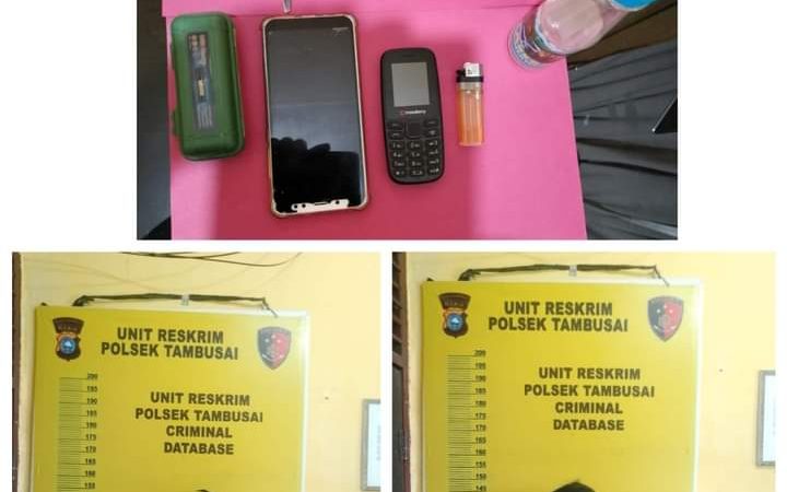 Dua Pria Diciduk Personil Polsek Tambusai Dalam Kasus Sabu Dengan Barang Bukti Sekitar 1.82 Gram