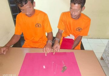 Dua Pria Pemilik Sabu Diciduk Personil Polsek Rambahsamo