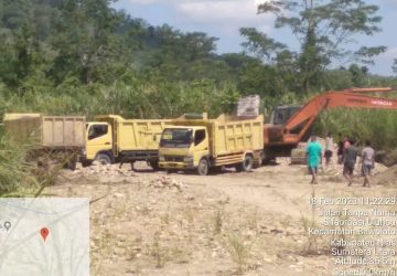 Diduga Tidak Mengantongi Izin, Ketua DPC LSM SIRA Kabupaten Nias Minta Kepada Penegak Hukum Menindak Tegas Penambangan Material Galian C