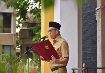 Plt Sekda Kampar Ir. Azwan, M. Si Perdana Pimpin Apel Gabungan dilingkungan Pemkab Kampar