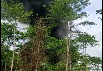 Kembali Sumur Minyak Ilegal Driling di BHL Terbakar