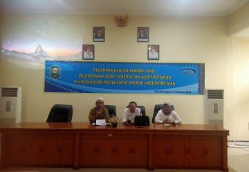 Tingkatkan Kompetensi APIP, Inspektorat Daerah Kab. Siak Laksanakan Pelatihan Kantor Sendiri Pelaksanaan Audit Kinerja dan Audit Ketaatan