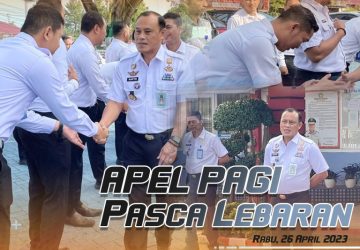 Kalapas Kelas IIA Pekanbaru Pimpin Apel Pagi Pasca Cuti Bersama dan Apresiasi Pegawai Piket Lebaran