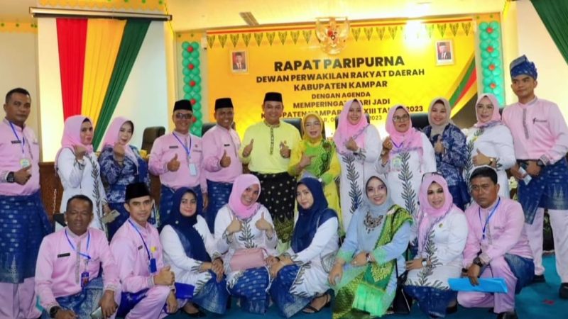 HUT Kabupaten Kampar ke-73, DPRD Kampar Gelar Rapat Paripurna