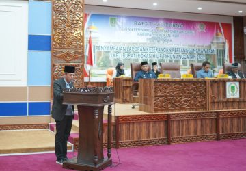 DPRD Rohil Gelar Rapat Paripurna Penyampaian LKPJ Bupati Tahun Anggaran 2022