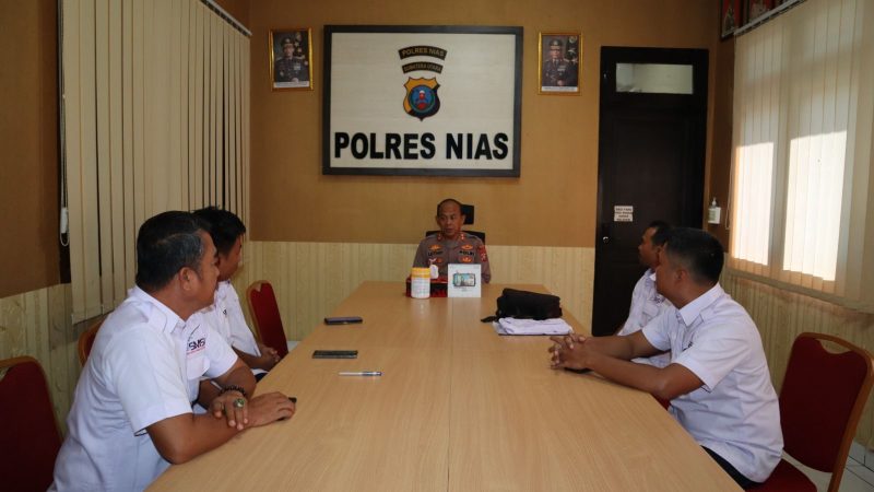 Mantap! SMSI Kepulauan Nias Adakan Audiensi Kepada Polres Nias