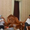 Sebelum Uji Coba dan Evaluasi Smart village, Kepala Pusat Pengembangan Daya Saing Kemendes Silaturahmi dengan Pj Bupati Kampar