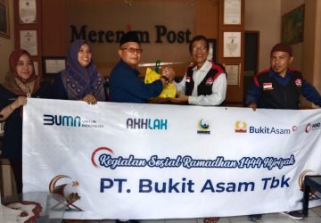 PT. Bukit Asam Tbk Peduli Insan Pers Kunjungi SIP-TE Ramadhan 1444 H