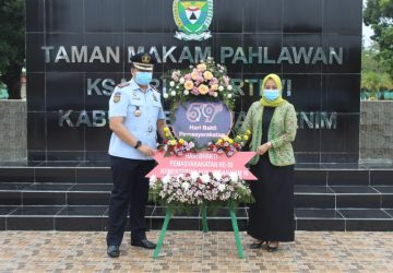 Peringati HBP Ke-59, Lapas Muara Enim Gelar Ziarah Tabur Bunga Taman Makam Pahlawan