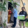 Kantor Wilayah DJBC Riau bersama IZI Perwakilan Riau turun lansung ke rumah kaum Dhuafa berbagi Paket Ramadhan
