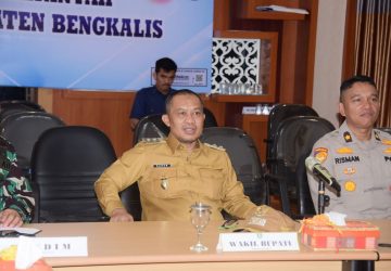 Wakil Bupati Bengkalis Ikuti Rakor Rutin Pengendalian Inflasi