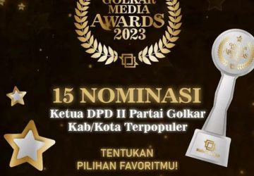 Bupati Rohil Masuk dalam 15 Nominasi Ketua DPD Golkar Terpopuler di Indonesia