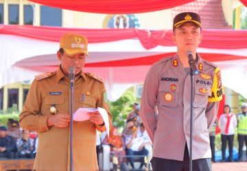 Apel Gelar Pasukan Ops Ketupat Lancang Kuning 2023, Wabup Rohil Sampaikan Amanat Kapolri