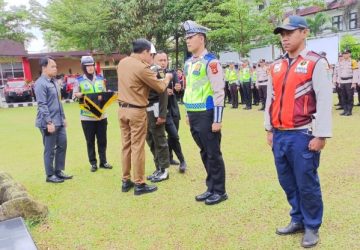 Polres Muara Enim Gelar Upacara Operasi Ketupat Musi 2023