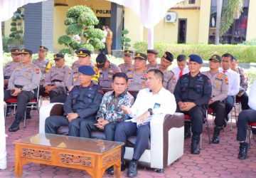 Batalyon B Pelopor Satuan Brimob Polda Riau Ikuti Apel Gelar Pasukan OPS Ketupat Lancang Kuning 2023