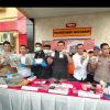Sat Narkoba Polrestabes Makassar Ungkap Delapan Tersangka Pengedar Narkoba Jenis Sabu di Lima Tempat Berbeda