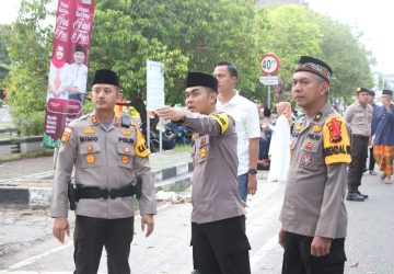 Polres Bengkalis Berikan Rasa Aman dan Nyaman Pada Masyarakat Dalam Melaksanakan Ibadah Sholat Eid