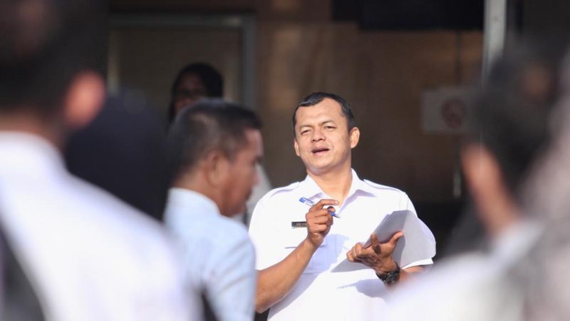 Diskominfo Kampar Laksanakan Apel Pagi Hari Pertama Setelah Idul Fitri 1444 H