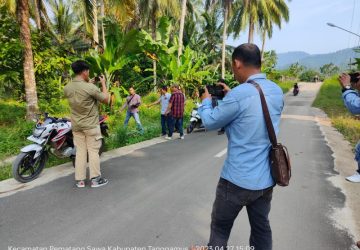 Polisi Lakukan Olah TKP Kasus kekerasan Terhadap Wartawan di Tanggamus