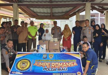 Pasca Libur Lebaran, Tim Jumpe Romansa Polda Riau Kembali Salurkan Bantuan Ke Panti Sosial