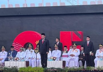 Hadiri Upacara Peringatan Hari Otonomi Daerah XXVIII Tahun 2023, Bupati Bengkalis Siap Menjalankan Amanat Mendagri