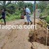 Cepat Tanggap PT. MHP Perbaikan Jembatan Amblas di Desa Bangun Sari Kecamatan Gunung Megang