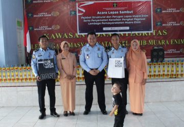 Lapas Muara Enim Gelar Acara Pisah Sambut Pegawai Lapas