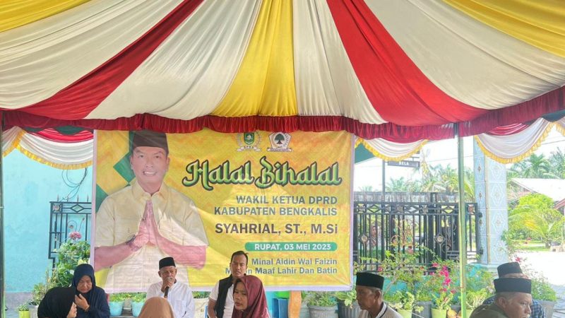 Wakil Ketua DPRD Syahrial Gelar Halal Bi Halal di kediamannya bersama Masyarakat