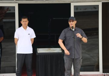 Kapolda Sumsel Irjen Pol.A.Rachmad Wibowo,SIK Meresmikan GOR Bulu Tangkis PB. Bhayangkara Polres Muara Enim