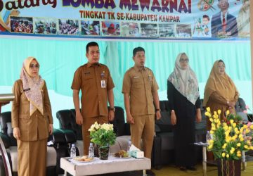 Buka Lomba Mewarnai Tingkat TK dan Paud se-Kabupaten Kampar, ini harapan Pemda Kampar Kepada Orang Tua Wali