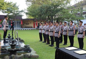 Kapolres Muara Enim Pimpin Sertijab Kasat Narkoba, Kasat Samapta dan 4 Kapolsek